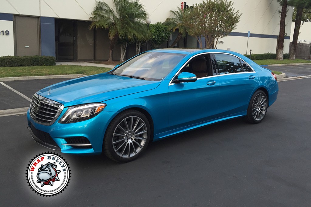Mercedes-Benz S550 3M Gloss Atlantis Blue Wrap Gardena