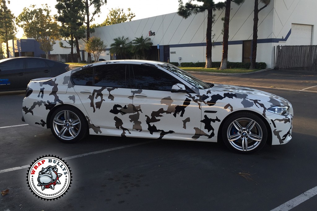 BMW 550i vehicle wrap project