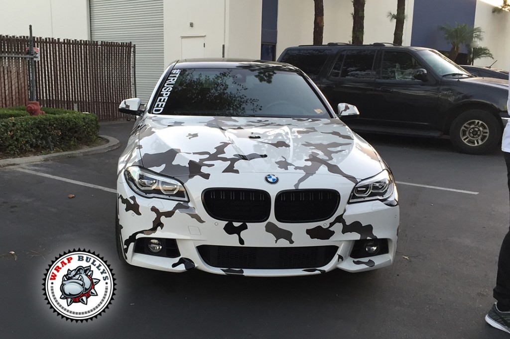 BMW 550i vehicle wrap project