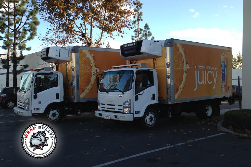 ZICO Isuzu box truck wrap in Gardena