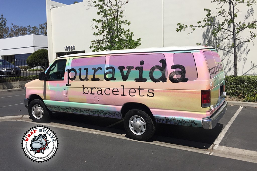 Pura Vida Bracelets Ford van wrap in Gardena