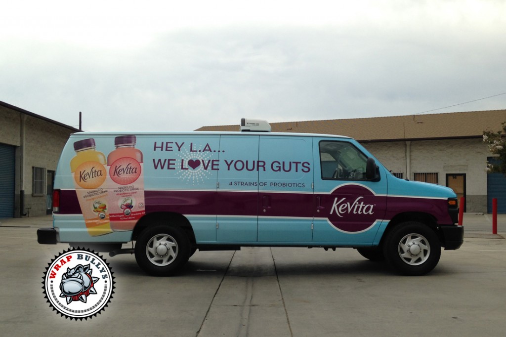 Kevita van wrap installed in Gardena
