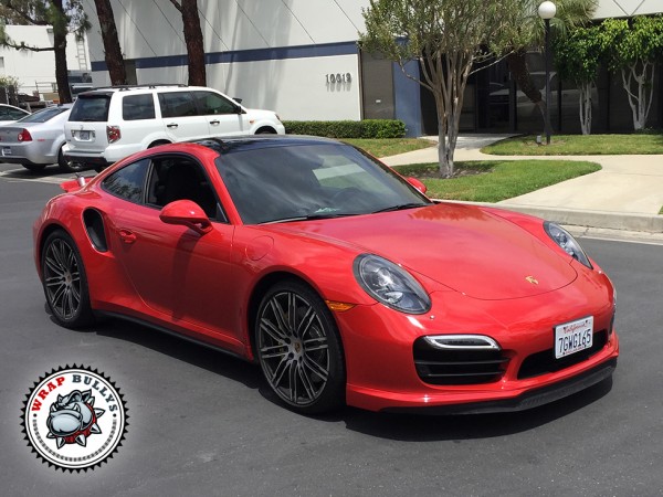 3M Gloss Dragon Red Porsche 911 Car Wrap