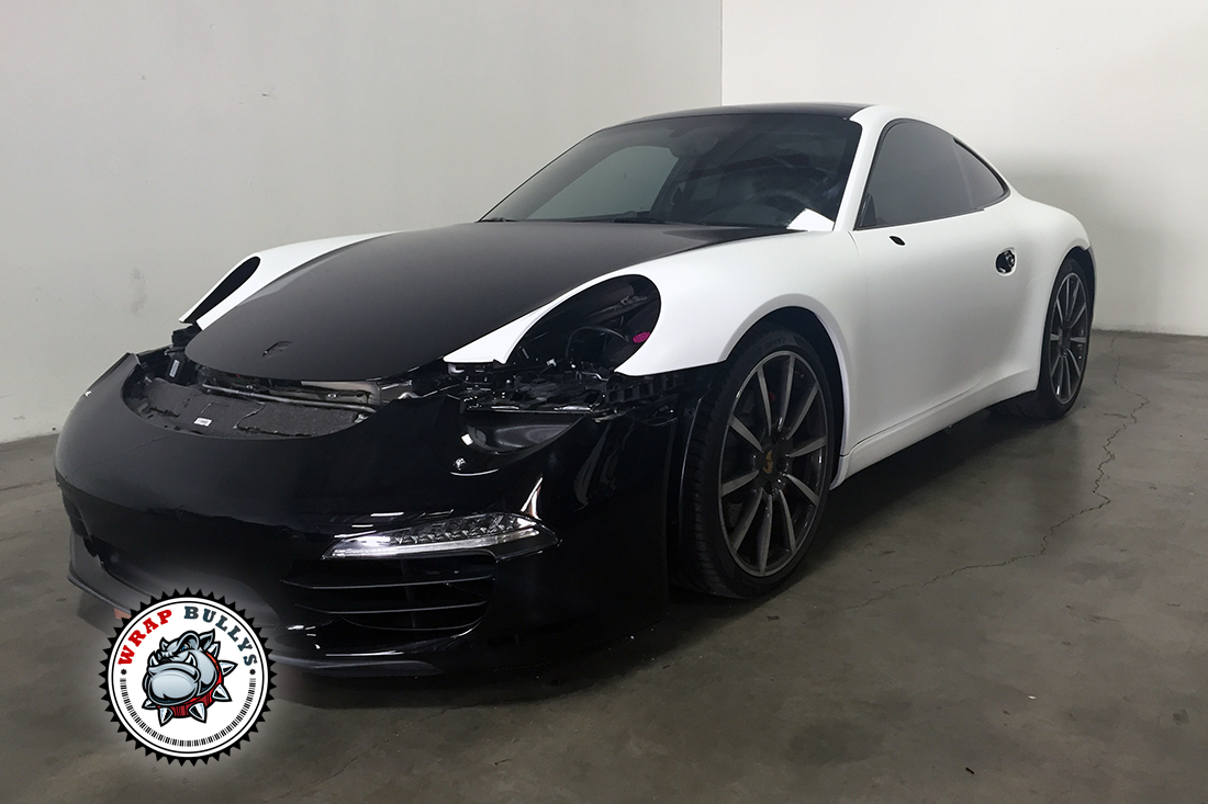 Effortless Elegance: Porsche 911 Transformed with 3M Satin White Car Wrap