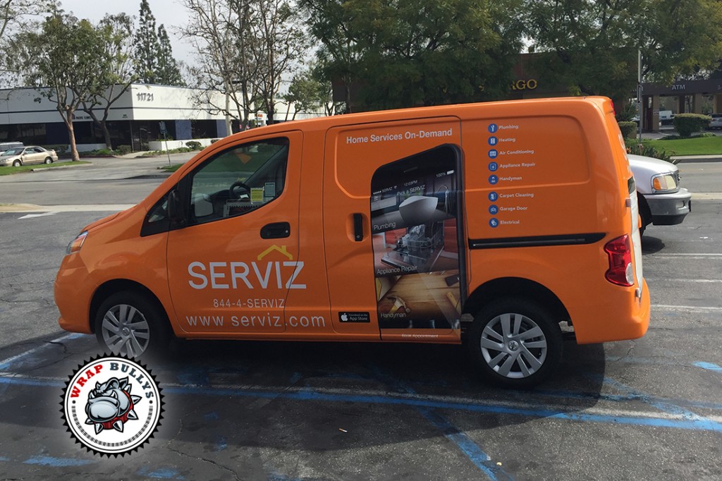 Nissan NV200 vehicle wrap project