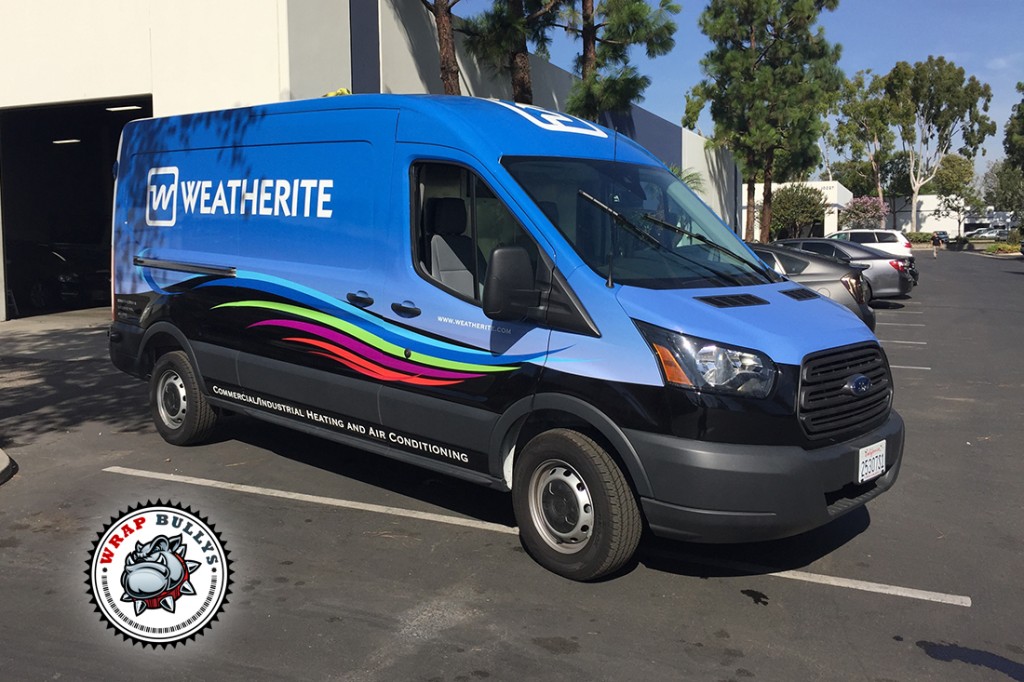 Weatherite Ford Transit van wrap in Gardena