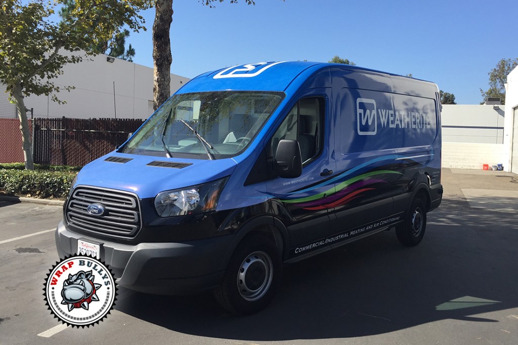 Ford Transit vehicle wrap project