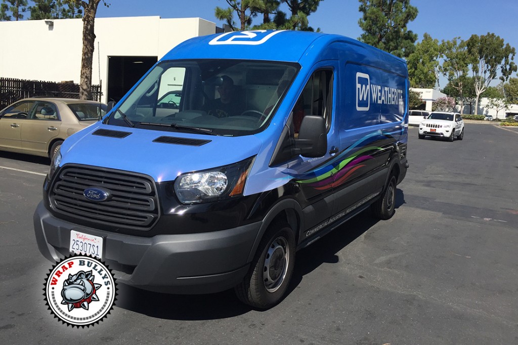 Ford Transit vehicle wrap project