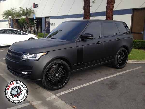 3M Deep Matte Black Range Rover Vehicle Wrap