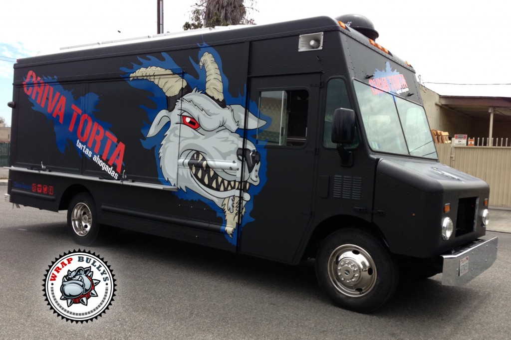 Chiva Tortas Food Truck Wrap vehicle wrap project
