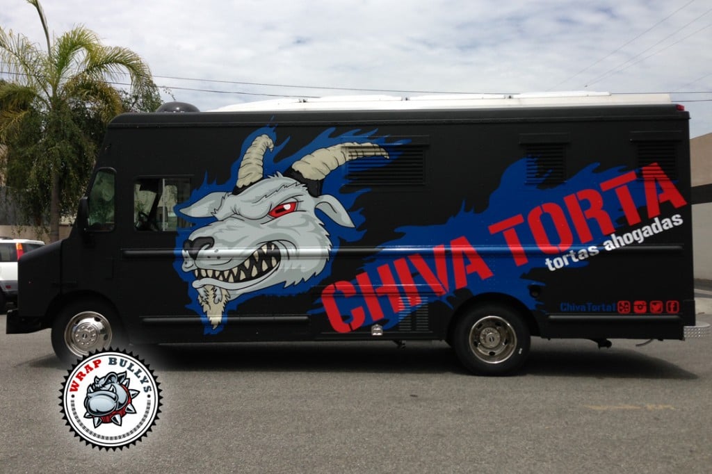 Chiva Tortas Food Truck Wrap vehicle wrap project