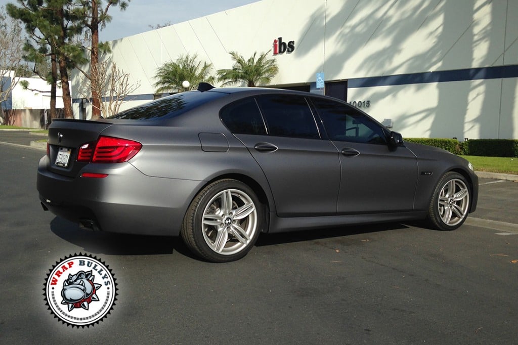 BMW 550i vehicle wrap project
