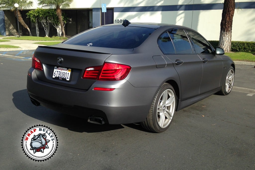 BMW 550i vehicle wrap project
