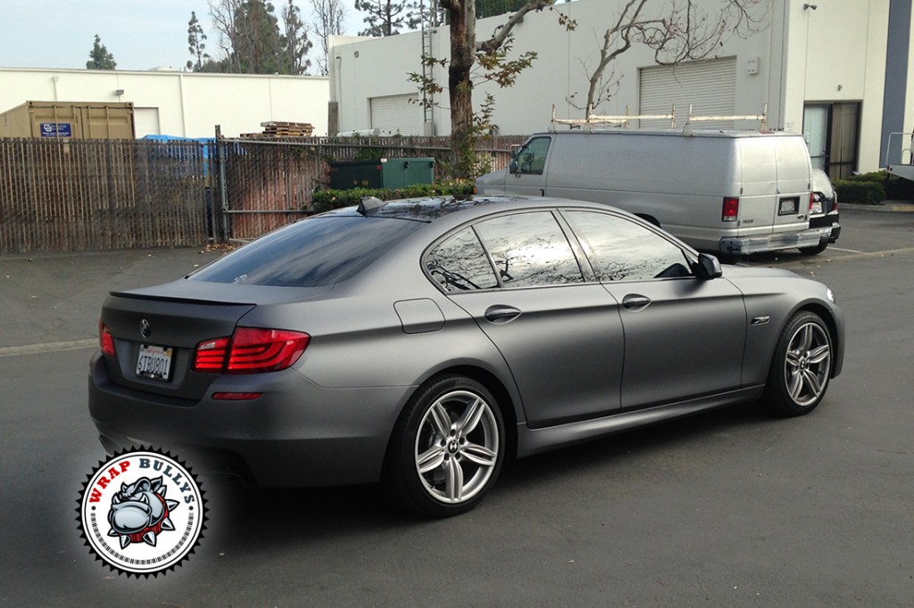 BMW 550i 3M Dark Matte Gray Wrap Gardena