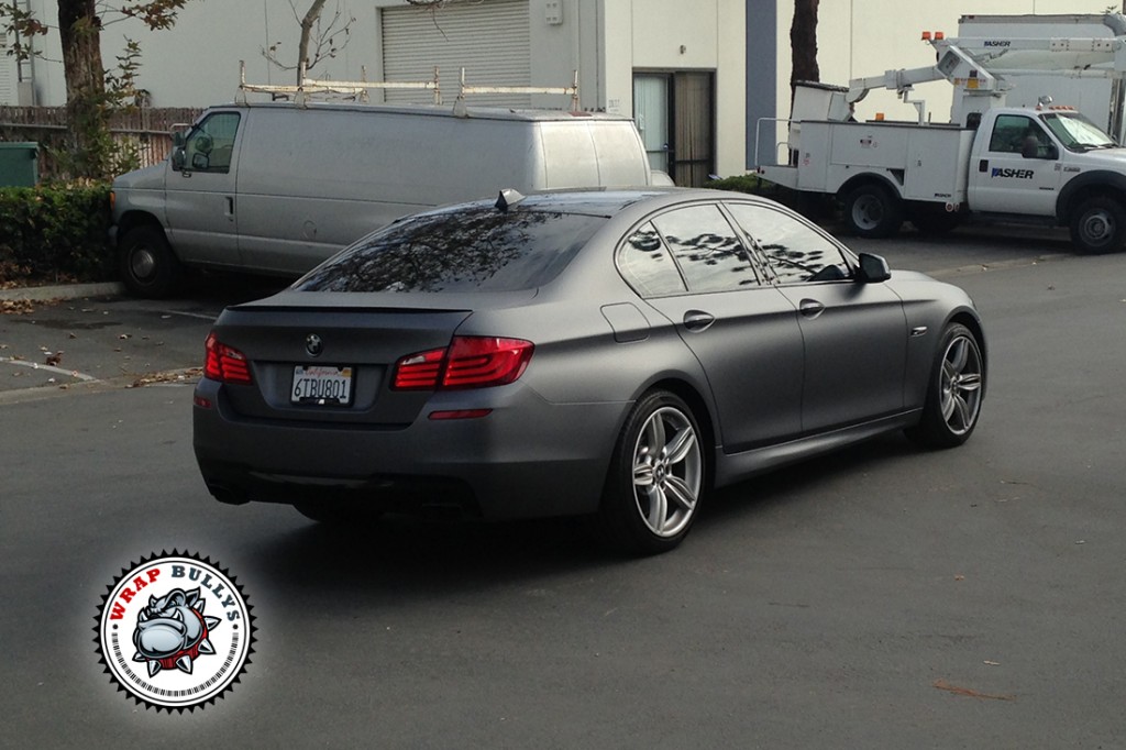 BMW 550i vehicle wrap project