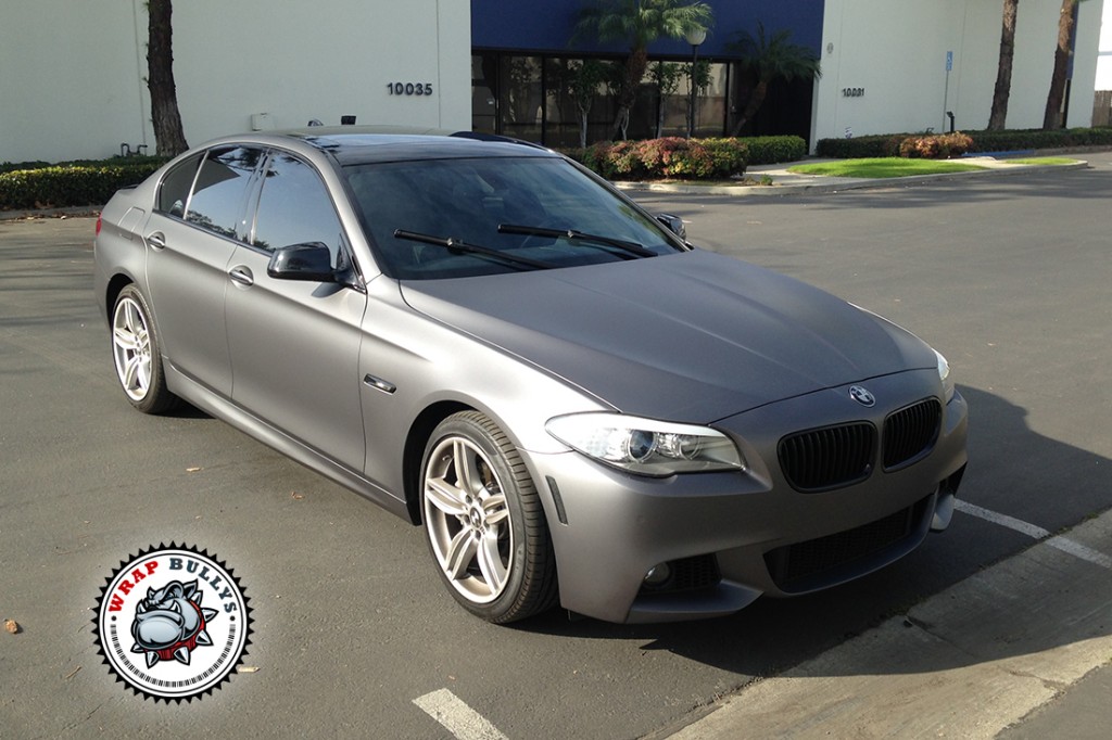 BMW 550i vehicle wrap project