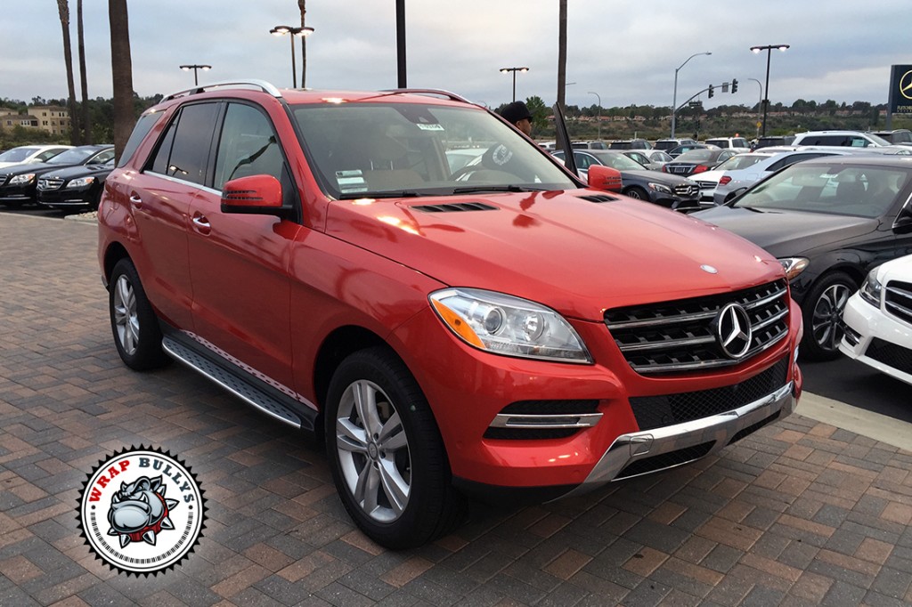 Mercedes vehicle wrap project