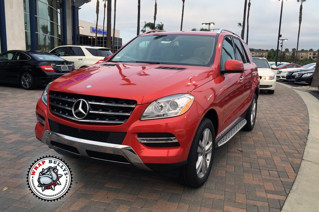 Mercedes vehicle wrap project