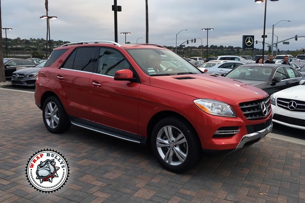 Mercedes-Benz 3M Gloss Dragon Red Wrap Gardena