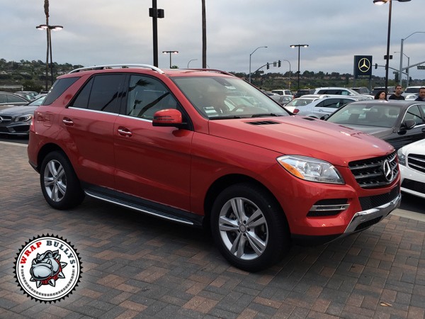 3M Gloss Dragon Red Mercedes Benz Vehicle Wrap