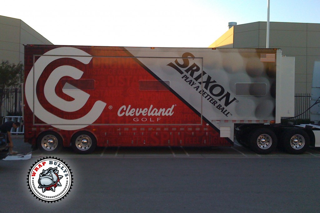 Cleveland Golf Trailer Wrap vehicle wrap project