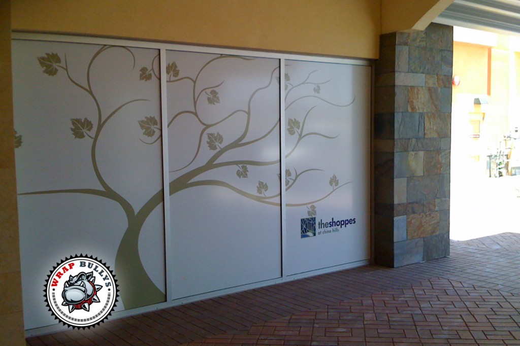 The Shoppes Storefront Window Graphics Wrap vehicle wrap project
