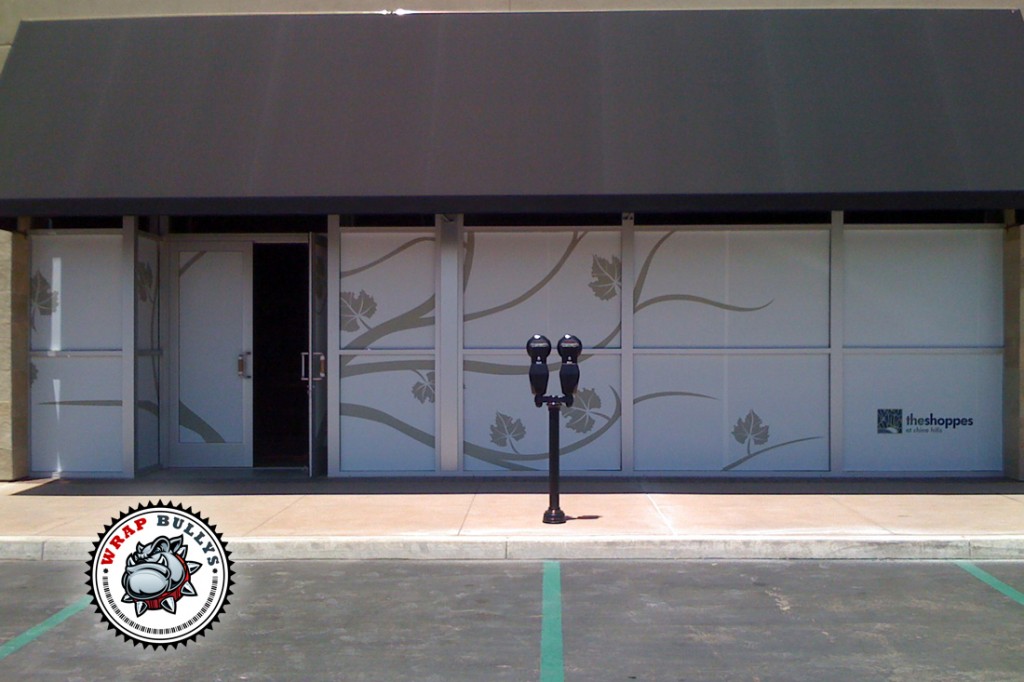 The Shoppes Storefront Window Graphics Wrap Gardena