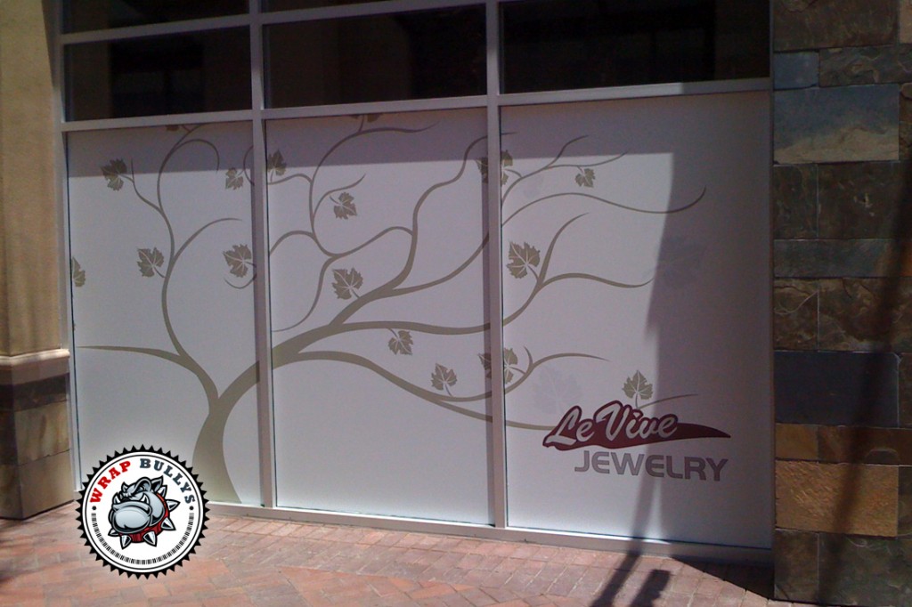 The Shoppes Storefront Window Graphics Wrap vehicle wrap project