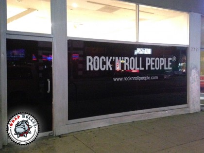 Rock’N’Roll Retail Storefront Window Wrap