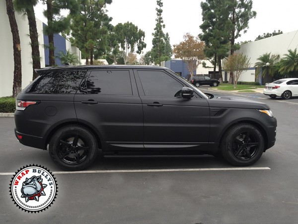 3M Deep Matte Black Range Rover Sport Vehicle Wrap