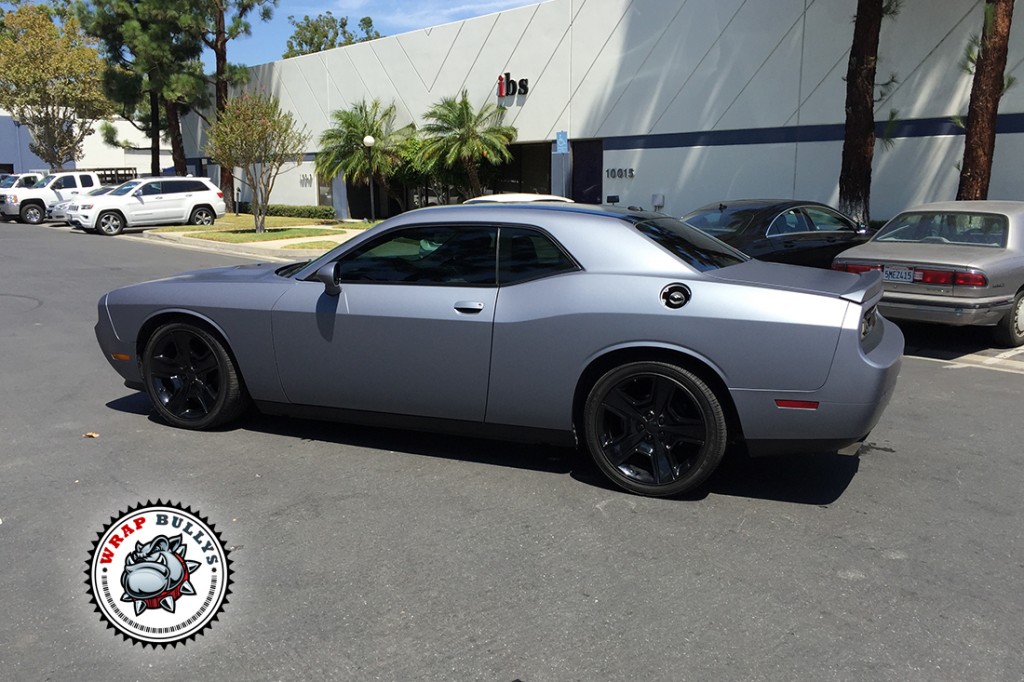 Dodge Challenger Wrap | 3M Matte Silver