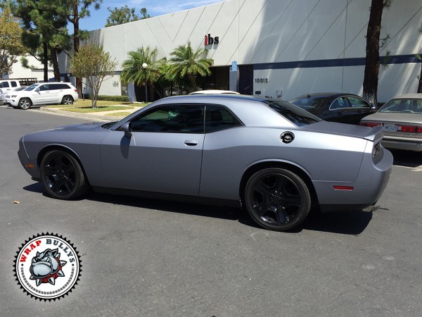 3M Matte Sliver Dodge Challenger Car Wrap