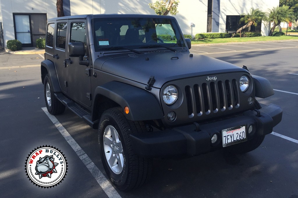 Jeep Wrangler vehicle wrap project
