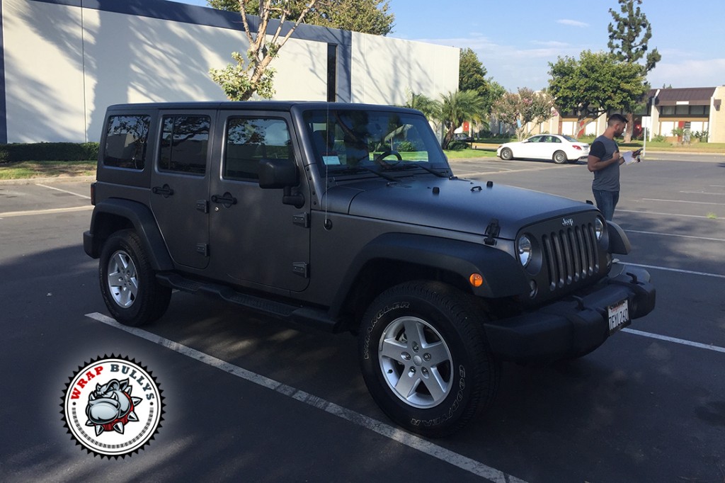 Jeep Wrangler vehicle wrap project