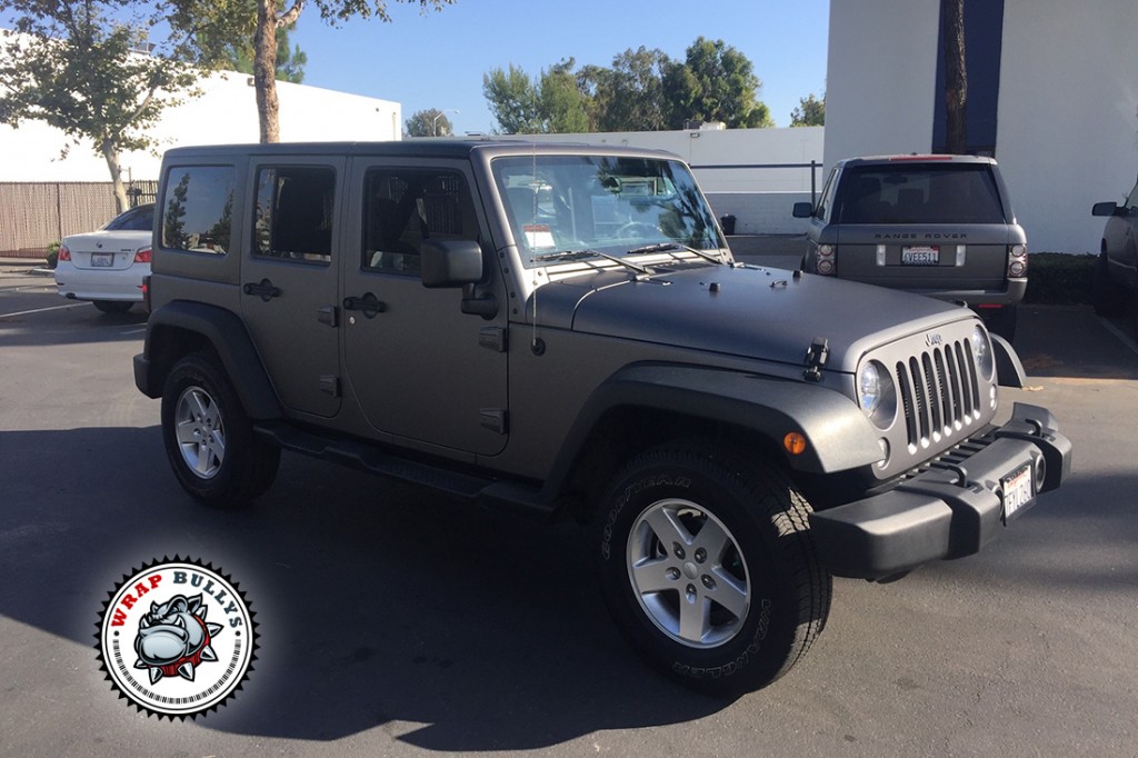 Jeep Wrangler vehicle wrap project