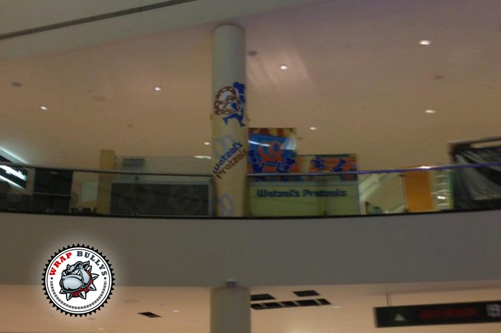 Wetzel’s Pretzels Mall Column Wrap Gardena