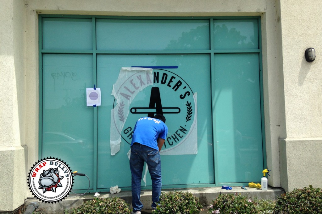 Alexander’s Greek Kitchen Window Wrap vehicle wrap project