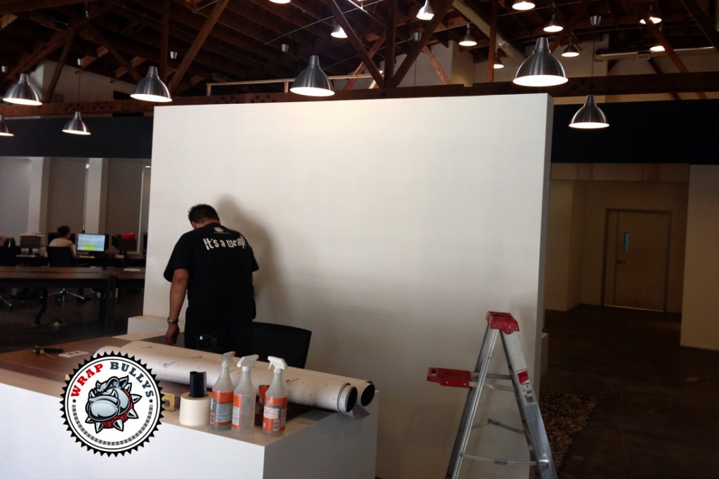Stoddard and Partners Wall Wrap vehicle wrap project