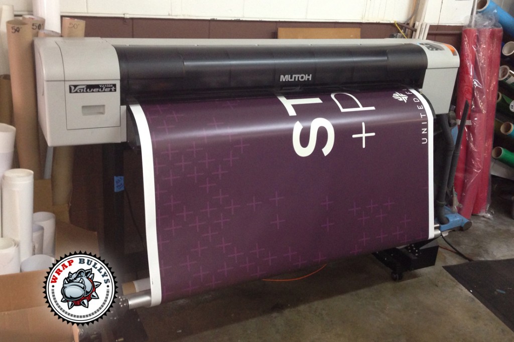 Stoddard and Partners Wall Wrap vehicle wrap project