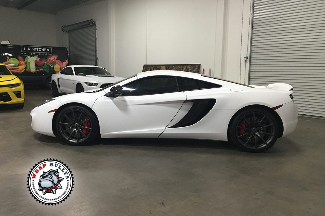 Gloss White Color Change Car Wrap. Call us today for pricing