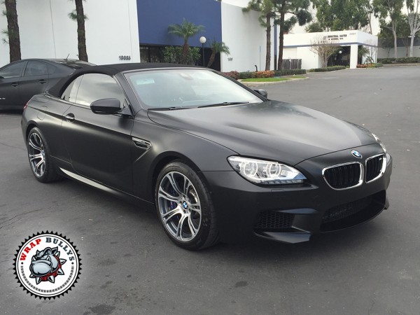 3M Satin Black BMW M6 Car Wrap