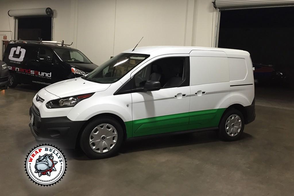 Ford Transit Connect vehicle wrap project