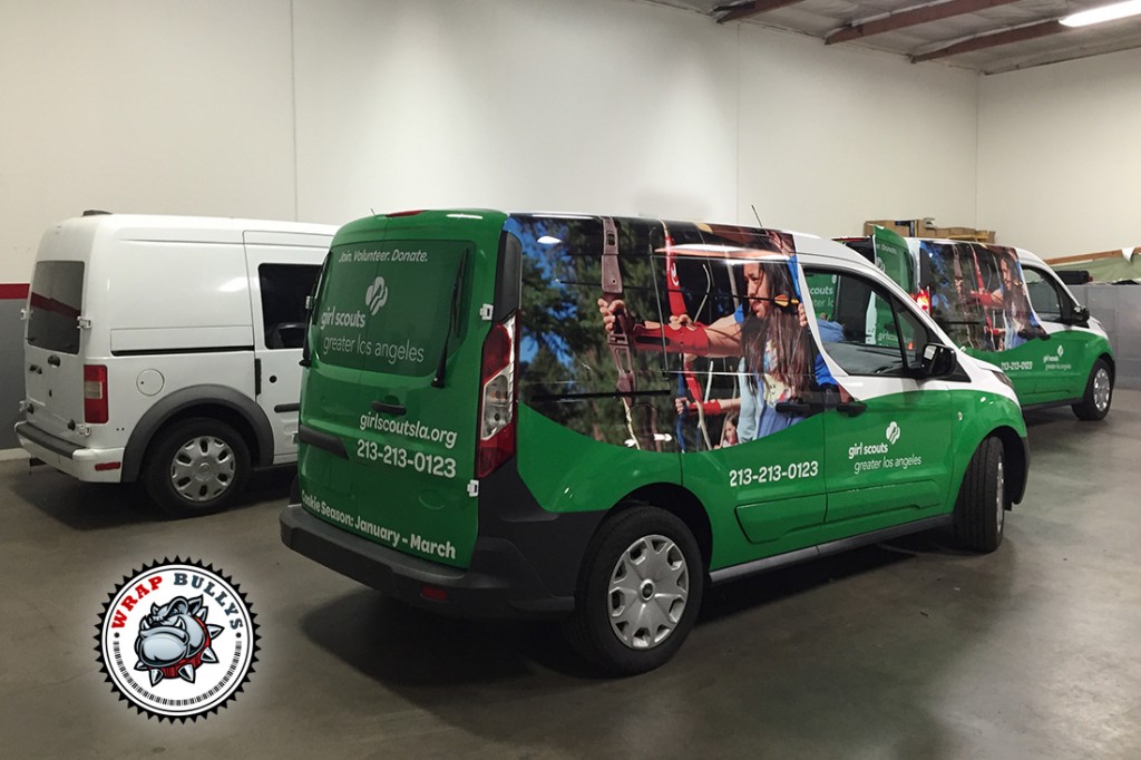Ford Transit Connect vehicle wrap project