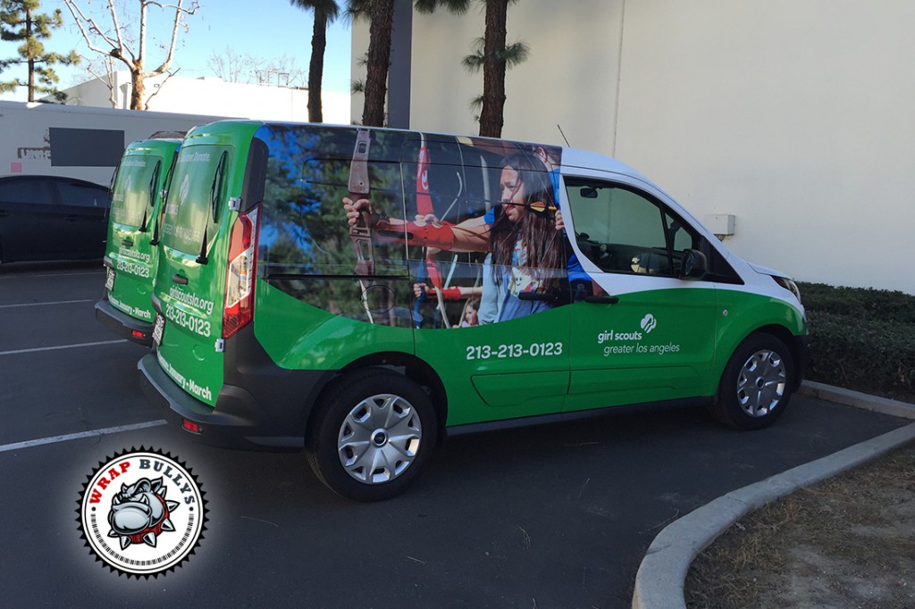 Ford Transit Connect vehicle wrap project