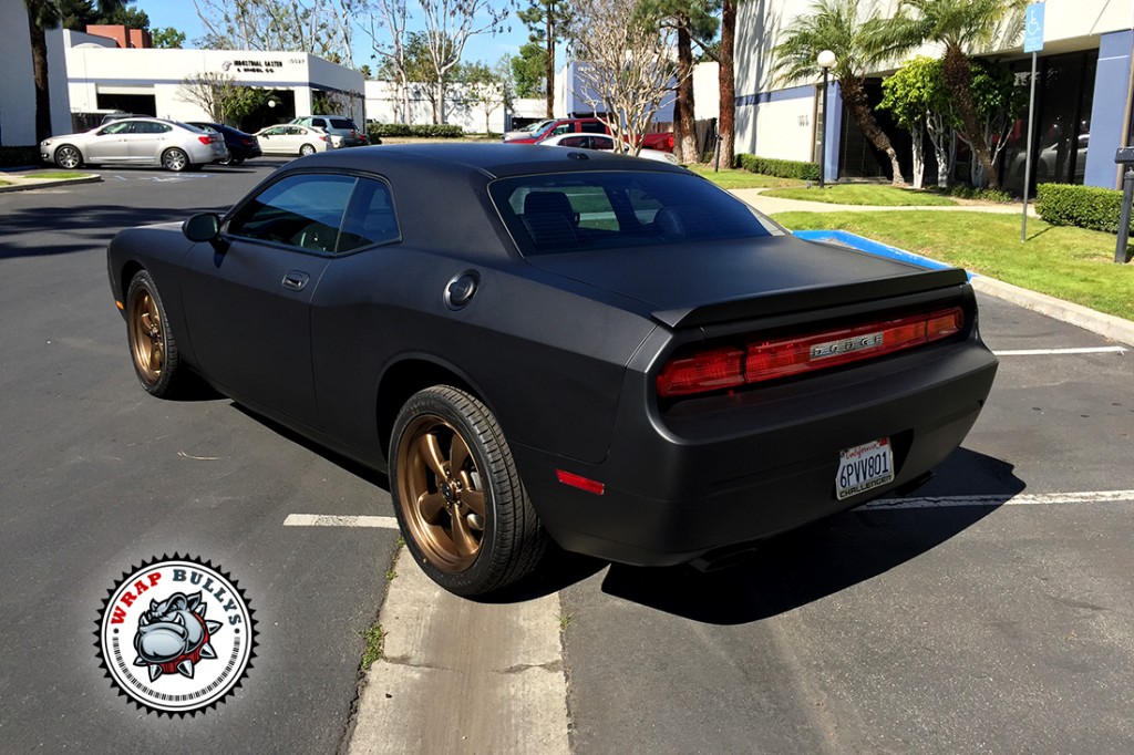 Dodge Challenger vehicle wrap project