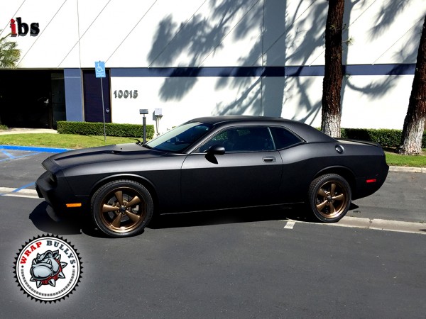 3M Matte Black Dodge Challenger Car Wrap