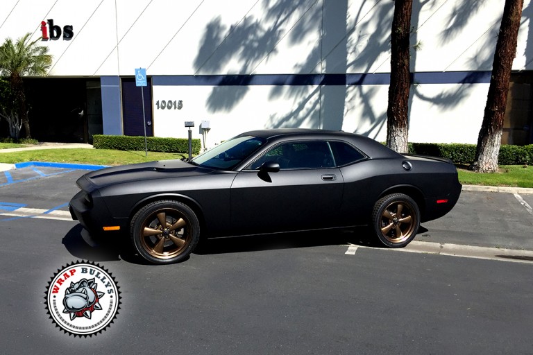Dodge Challenger 3M Matte Black Wrap Gardena