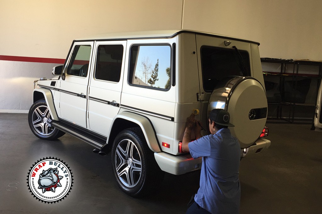 Mercedes vehicle wrap project