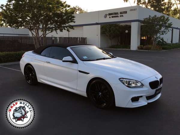 3M Satin White BMW M6 Car Wrap