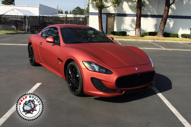 Custom Printed Matte Rose Red Wrap Gardena